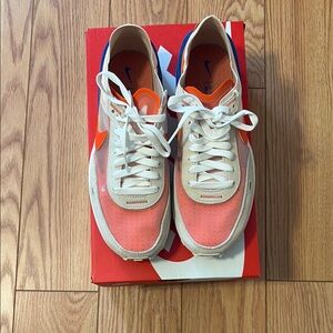 Nike Orange and White Sneakers